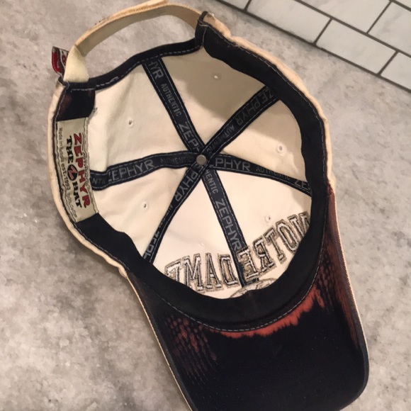 Zephyr Notre Dame Hat Mens White Embroidered Logo Made in Russia Irish Cap - Picture 7 of 11